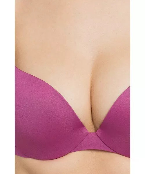 Sloggi 70A dydžio tamsiai violetinės spalvos push-up liemenėlė Wow Breeze WHU