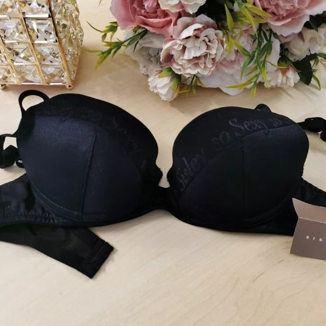 Sisley Underwear XS S dydžio juodos spalvos push-up liemenėlė 18023