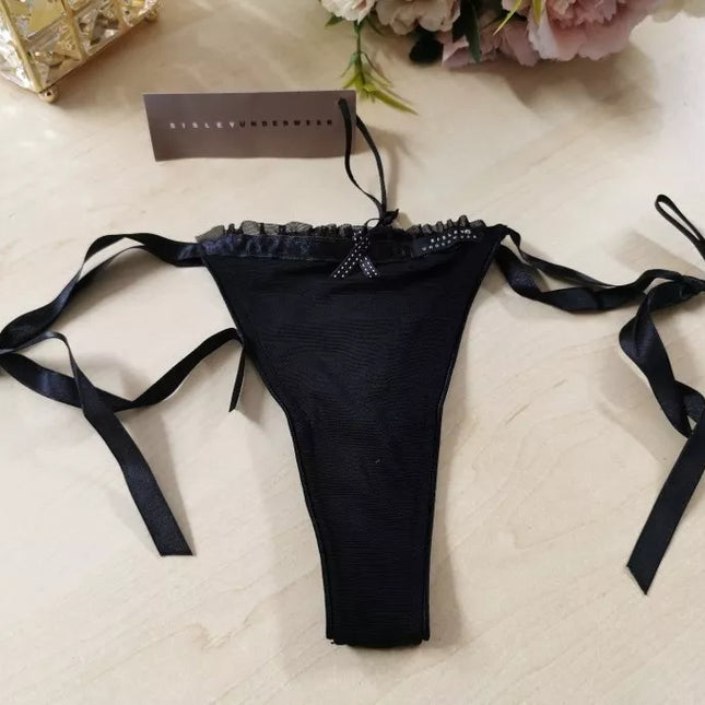 Sisley Underwear XS(34) dydžio juodos spalvos stringai 10020