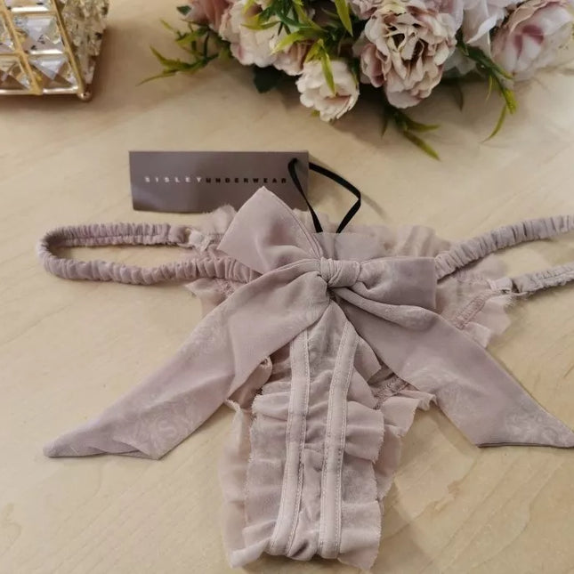 Sisley Underwear XS(34) dydžio pudros spalvos stringai  14118