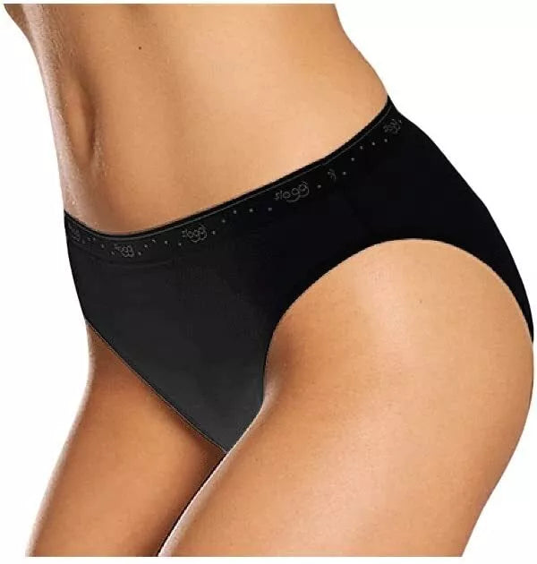 Sloggi 42(XL) dydžio juodos spalvos moteriškos kelnaitės 100 Tai