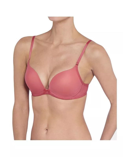 Sloggi 70A ir 80C koralo spalvos push-up  liemenėlė Wow comfort PU