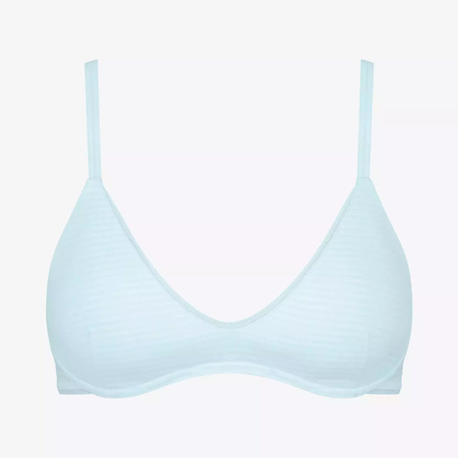 Sloggi XS dydžio žydros spalvos dryžuota liemenėlė Ever Fresh Plus HP