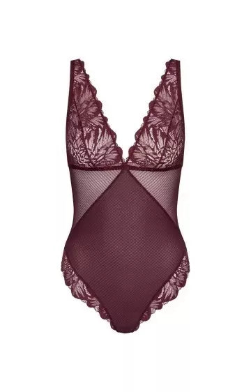 Triumph erotiškas bordo spalvos neriniuotas triko Lavish Spotlight BS