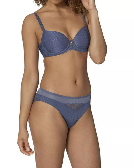 Triumph 80E dydžio melsva prabangi  liemenėlė Azalea Florale WP
