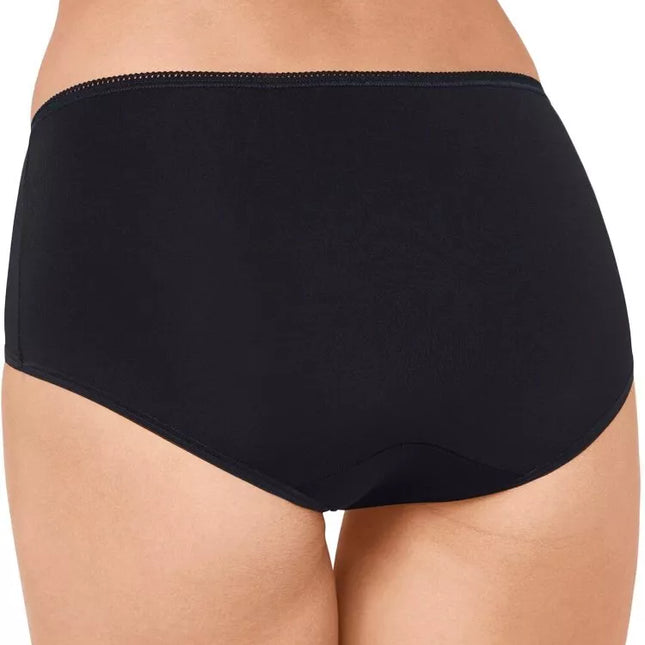 Sloggi 48(XXXXL) dydžio moteriškos juodos spalvos kelnaitės 24/7 Microfibre H Midi