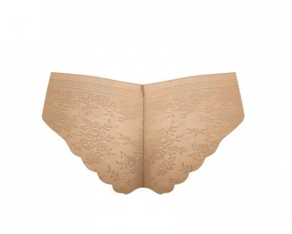 Sloggi S(36) dydžio kreminės spalvos minkštos gifiūrinės kelnaitės Zero Lace Hipster