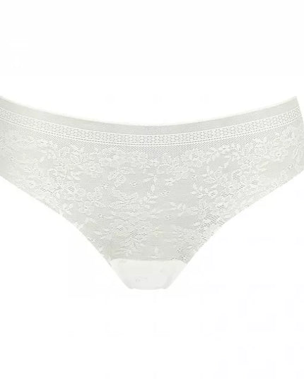 Sloggi XS(34) dydžio baltos spalvos minkštos gifiūrinės kelnaitės Zero Lace Hipstring