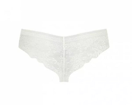 Sloggi XS(34) dydžio baltos spalvos minkštos gifiūrinės kelnaitės Zero Lace Hipstring