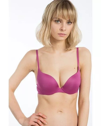 Sloggi 70A dydžio tamsiai violetinės spalvos push-up liemenėlė Wow Breeze WHU