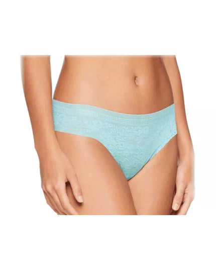Sloggi XS(34)  dydžio melsvos spalvos minkštos  gifiūrinės kelnaitės  Zero Lace Hipstring