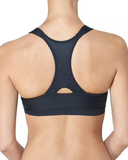Triumph 80C 75B dydžio juodos spalvos sportinė  liemenėlė su užtrauktuku  Triaction Zip Lite F