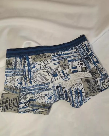 Jack &amp; Jones S(36) dydžio žalsvi raštuoti margi  apatiniai šortukai 12064309