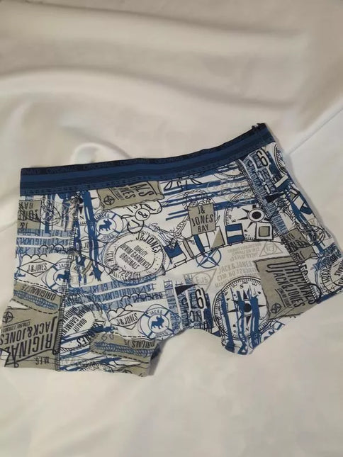 Jack &amp; Jones S(36) dydžio žalsvi raštuoti margi  apatiniai šortukai 12064309