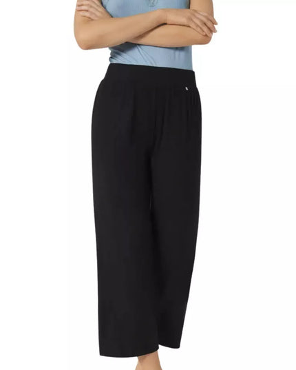Triumph 36(S) dydžio moteriškos juoodos spalvos pižaminės kelnės Climate Control Cropped Trousers