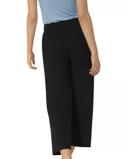 Triumph 36(S) dydžio moteriškos juoodos spalvos pižaminės kelnės Climate Control Cropped Trousers