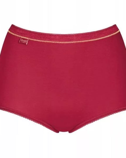 Sloggi 58 40 dydžio raudonos spalvos kelnaitės Basic Maxi C3P xmas
