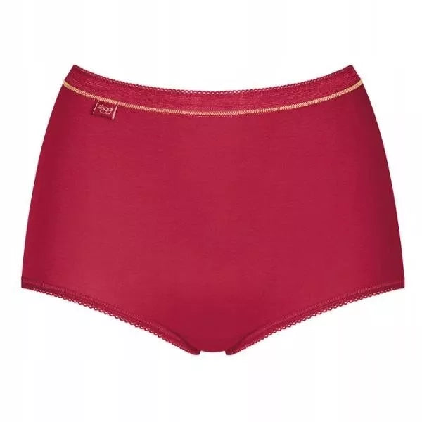 Sloggi 58 40 dydžio raudonos spalvos kelnaitės Basic Maxi C3P xmas