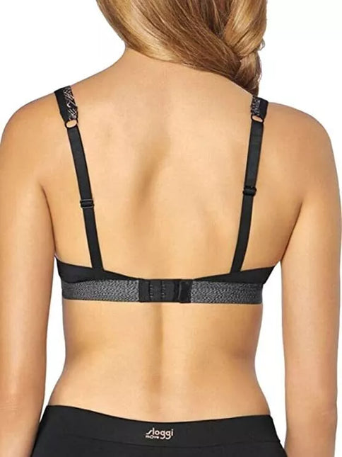 Sloggi 70D dydžio juoda sportinė liemenėlė  women mOwe FLOW Light WHP