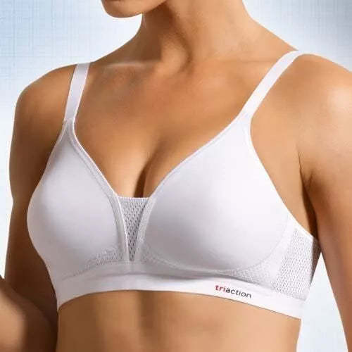 Triumph 75B dydžio baltos spalvos sportinė  liemenėlė Triaction Soft Support N