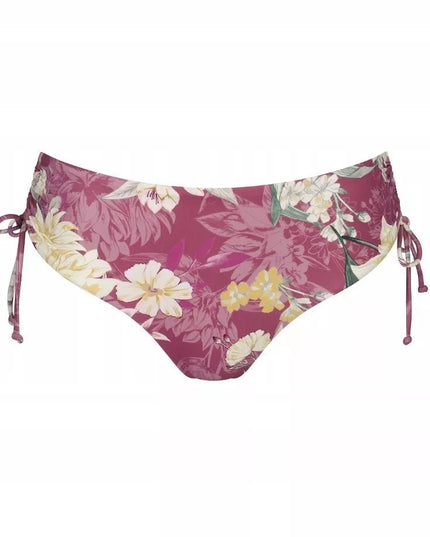 Triumph 38(M) dydžio rožinės gėlėtos maudymosi kelnaitės Botanical Leaf Midi