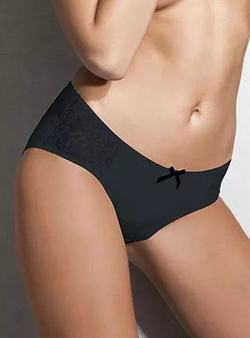 Doreanse moteriškos juodos kelnaitės 7137 su neriniais