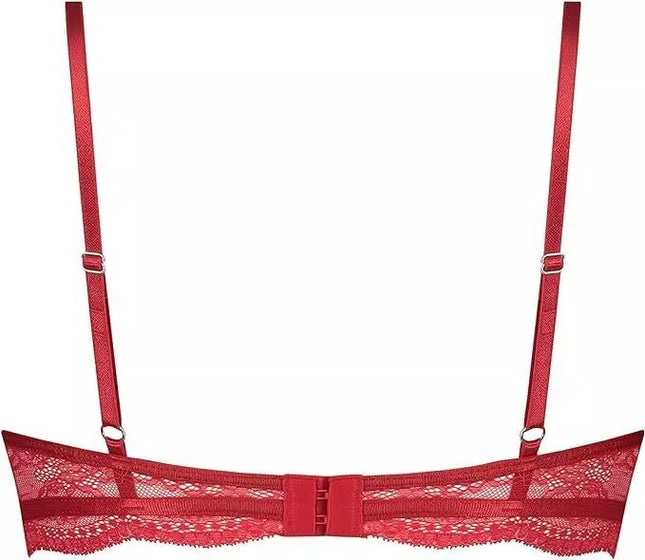 Hunkemoller 70C dydžio raudonos spalvos liemenėlė 184807005 Tango Red