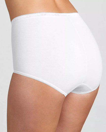 Sloggi 48(4XL) dydžio baltos spalvos moteriškos kelnaitės Basic Tai 4P