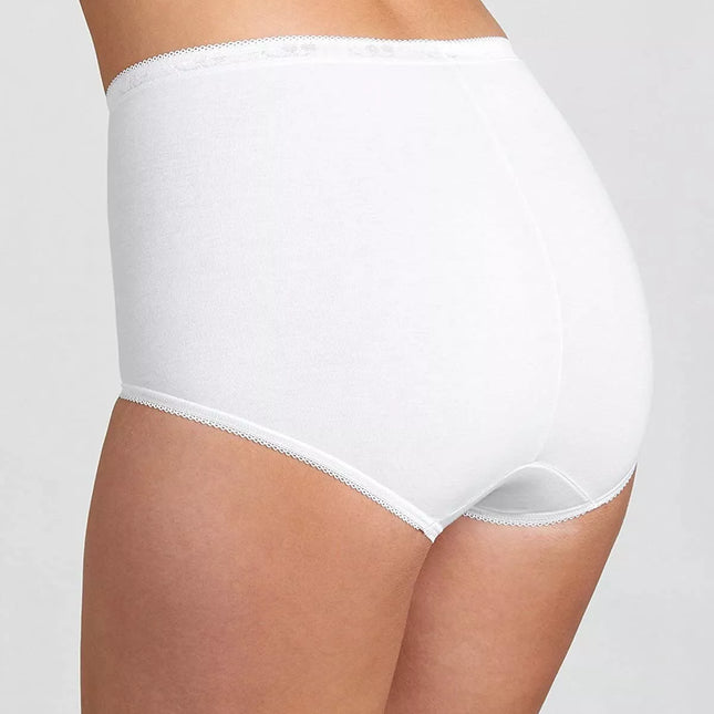 Sloggi 48(4XL) dydžio baltos spalvos moteriškos kelnaitės Basic Tai 4P