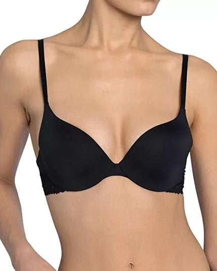 Sloggi 65D dydžio juodos spalvos liemenėlė Wow lace WHP