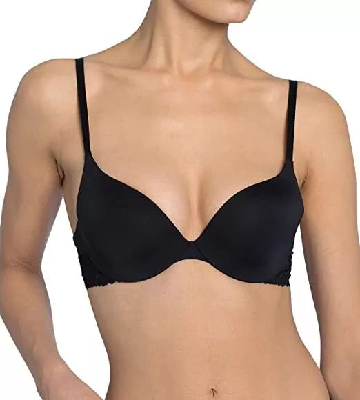 Sloggi 65D dydžio juodos spalvos liemenėlė Wow lace WHP
