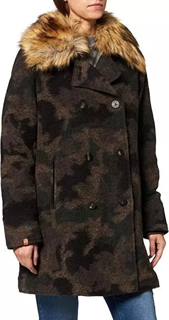 Camel Active 46(XXXL) dydžio kamufliažinis moteriškas  paltas 310780