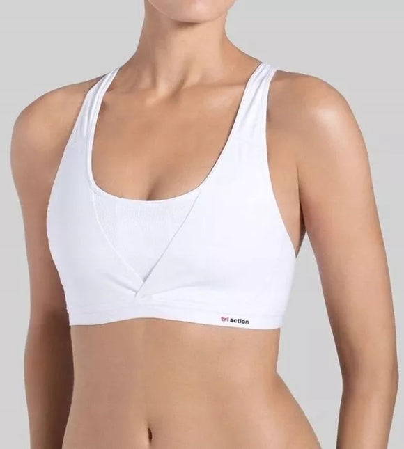 Triumph S(36) dydžio baltos spalvos sportinė  liemenėlė Triaction Zest Pro Top N