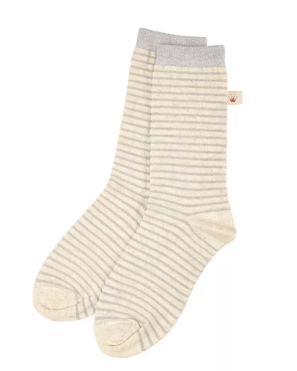 Triumph kreminės  dekoruotos sidabro spalvos siūlo juostomis moteriškos kojinės Accessories AW18 Gift Set Sock