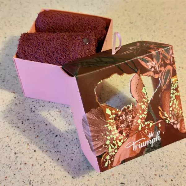 Triumph bordo spalvos moteriškos kojinės Accessories Gift Set Sock 01