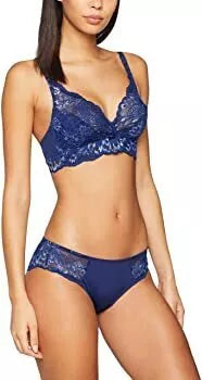 Triumph 80B dydžio mėlyna gėlėta  soft liemenėlė Amourette Charm N