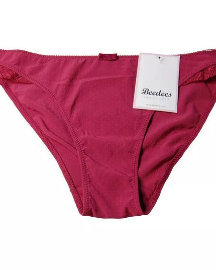 BeeDees 40(L) 42(XL) 36(S) 38(M) dydžio bordo spalvos kelnaitės BeeSweet IA 2170 Mini