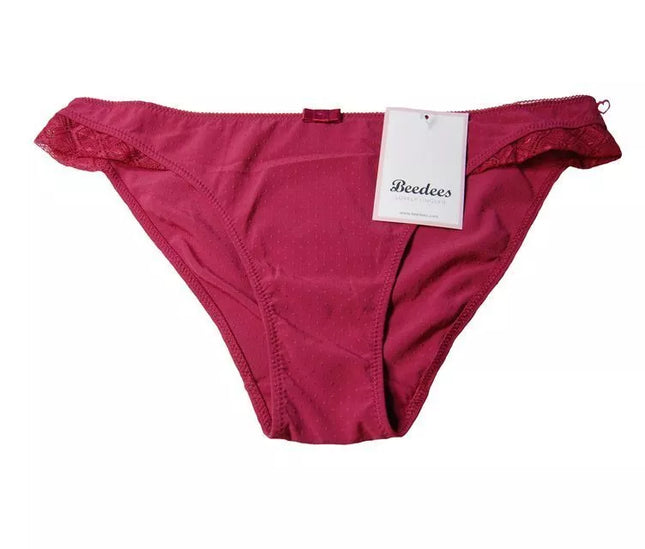 BeeDees 40(L) 42(XL) 36(S) 38(M) dydžio bordo spalvos kelnaitės BeeSweet IA 2170 Mini