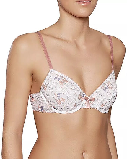 BeeDees  70D dydžio šviesi marginta gėlių raštais push-up liemenėlė Happy Heart 35 WDUM