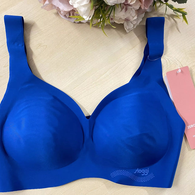 Sloggi XS dydžio sportinė mėlynos spalvos  liemenėlė ZERO Feel Bralette