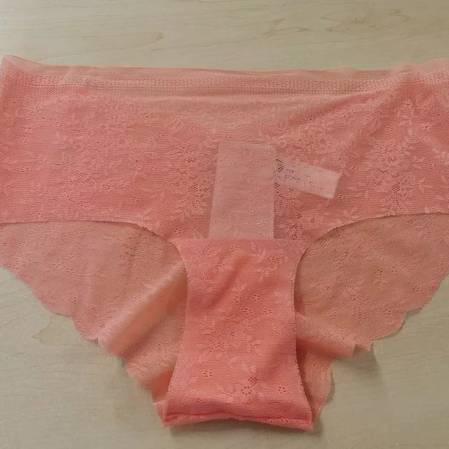 Sloggi  XS / S / L dydžio koralo spalvos minkštos gifiūrinės kelnaitės Zero Lace Short