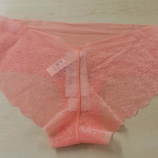 Sloggi  XS / S / L dydžio koralo spalvos minkštos gifiūrinės kelnaitės Zero Lace Short
