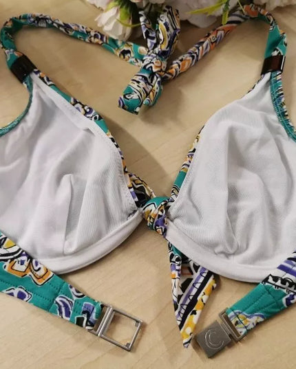 Chantelle 80E 85C dydžio marga maudymuko liemenėlė 2461