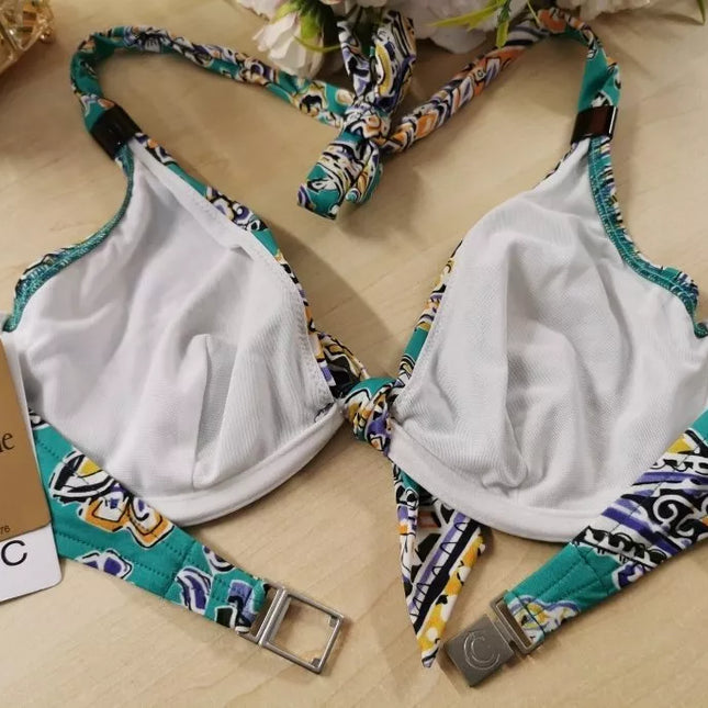 Chantelle 80E 85C dydžio marga maudymuko liemenėlė 2461