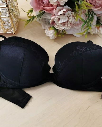 Sisley Underwear XS S dydžio juodos spalvos push-up liemenėlė 18023