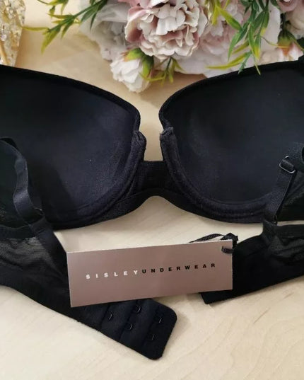 Sisley Underwear XS S dydžio juodos spalvos push-up liemenėlė 18023