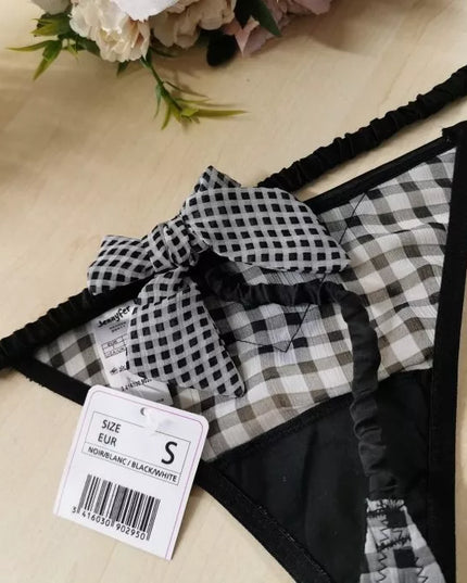 Jennyfer S(36) dydžio pilki margi stringai 63412