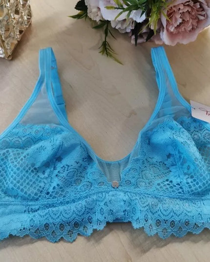 Triumph S(36) dydžio žydros spalvos liemenėlė Trendy Lace N