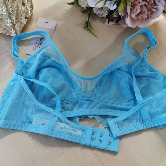 Triumph S(36) dydžio žydros spalvos liemenėlė Trendy Lace N