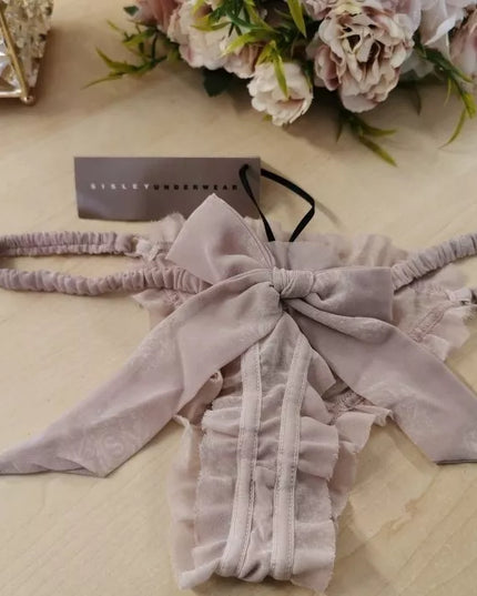 Sisley Underwear XS(34) dydžio pudros spalvos stringai  14118